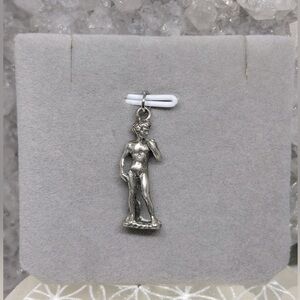 Vintage Michelangelo Statue of David 800 Italian Silver